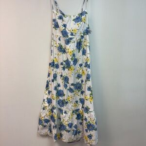 Faithfull the Brand Cream Maxi Sundress with Spaghetti Straps